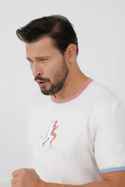 Piżama męska krótki rękaw, krótkie spodnie Sport